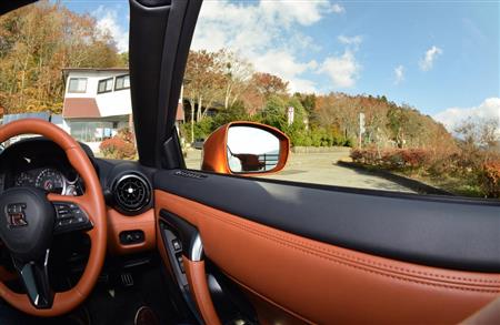 ミラーを通した後方視界