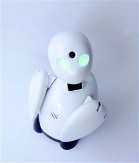 オリィ研究所が開発した小型分身ロボット「ＯｒｉＨｉｍｅ」（同社提供）