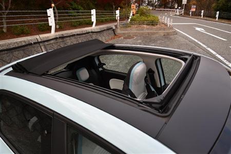 開口面積は広い。ルノー・トゥインゴ