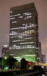 東芝の本社＝東京都港区（三尾郁恵撮影）