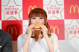 日本マクドナルド第１回マクドナルド総選挙、中川翔子さん