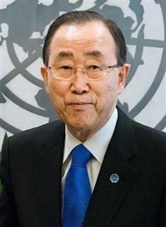 潘基文国連事務総長（ゲッティ＝共同）