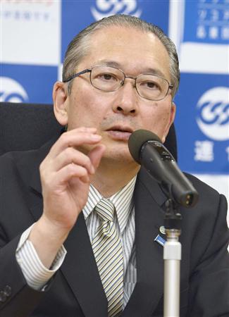 インタビューに答える連合の神津里季生会長