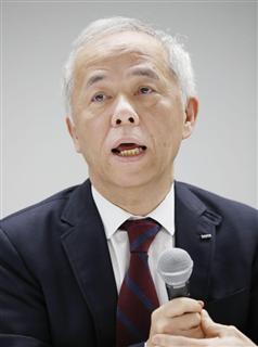 ２０１６年４～１２月期連結決算について記者会見する東京電力ホールディングスの広瀬直己社長＝３１日午後、東京・内幸町