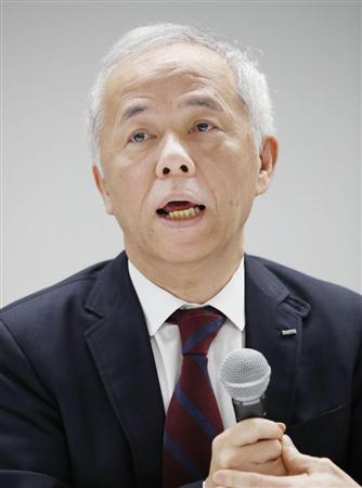 ２０１６年４～１２月期連結決算について記者会見する東京電力ホールディングスの広瀬直己社長＝３１日午後、東京・内幸町