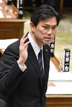 衆院予算委員会で質問する民進党の後藤祐一氏=2日午前、国会・衆院第1委員室(斎藤良雄撮影)