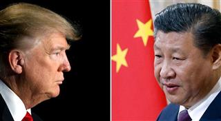 対峙する米中首脳トランプ大統領（（左）、ロイター）と習近平国家主席（ＡＰ）