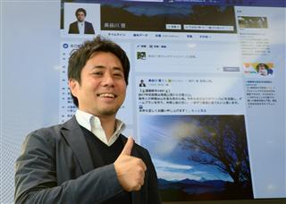 フェイスブックジャパンの代表取締役・長谷川晋氏＝東京都港区（伴龍二撮影）