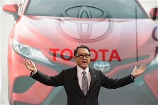 トヨタ自動車の豊田章男社長。春闘交渉で労使の隔たりは大きい（ＡＰ）