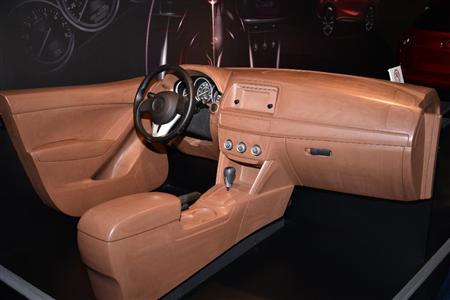 インテリアのクレイモデル。マツダミュージアム