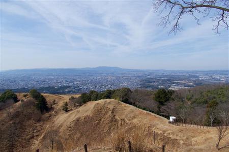 若草山・山頂からの奈良市街地の眺め。ダイハツ・トール