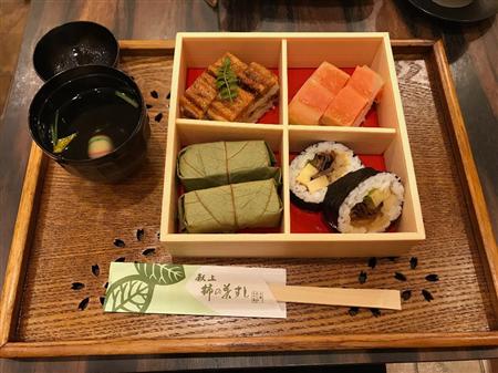 取材を終えて奈良名物の柿の葉ずしで一息。美味。押し寿司って見た目は小ぶりだけど、おなかいっぱいになります。【試乗インプレ】ダイハツ・トール