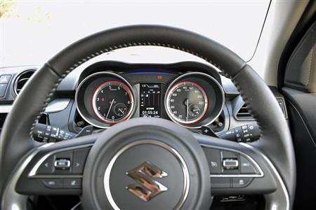 ２眼メーターが構えるコックピット