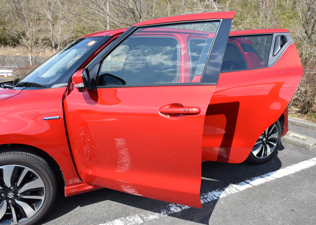 ドアを開けた状態