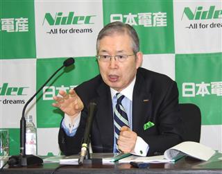 日本電産の永守重信会長兼社長＝大阪市中央区の大阪取引所