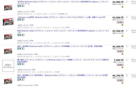 ヤフオクの落札価格