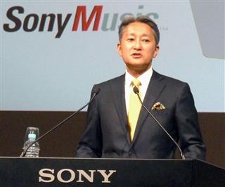 経営方針を説明するソニーの平井一夫社長＝２３日午前、東京都港区
