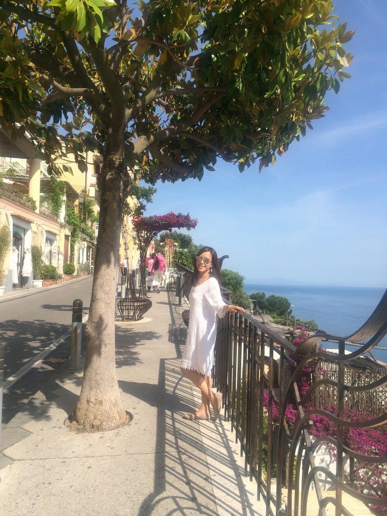 木村さん。イタリアのポジターノで