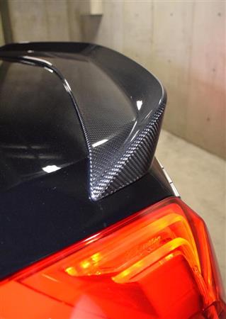 カーボン製のリヤスポイラー