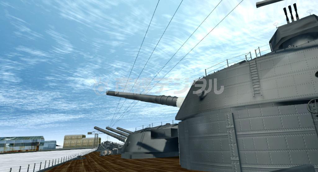 広島県立福山工業高の生徒が制作した戦艦大和のＶＲ作品（同校提供）