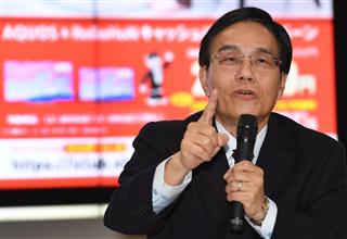 東証1部再上場後も経営に携わる方針が明らかになったシャープの戴正呉社長 東証1部再上場後も経営に携わる方針が明らかになったシャープの戴正呉社長