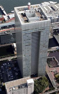 東芝本社ビル=東京都港区(本社チャーターヘリから、桐原正道撮影) 東芝本社ビル=東京都港区(本社チャーターヘリから、桐原正道撮影)