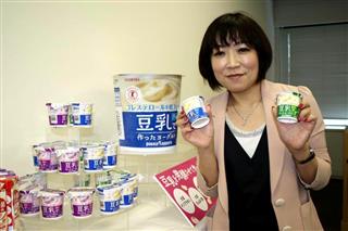 包装を刷新した「ソヤファーム豆乳で作ったヨーグルト」