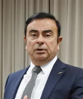日産自動車のカルロス・ゴーン会長（会田聡撮影）