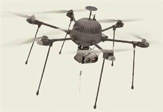 有線ドローン「ＰＡＲＣ」（前橋市消防局提供）