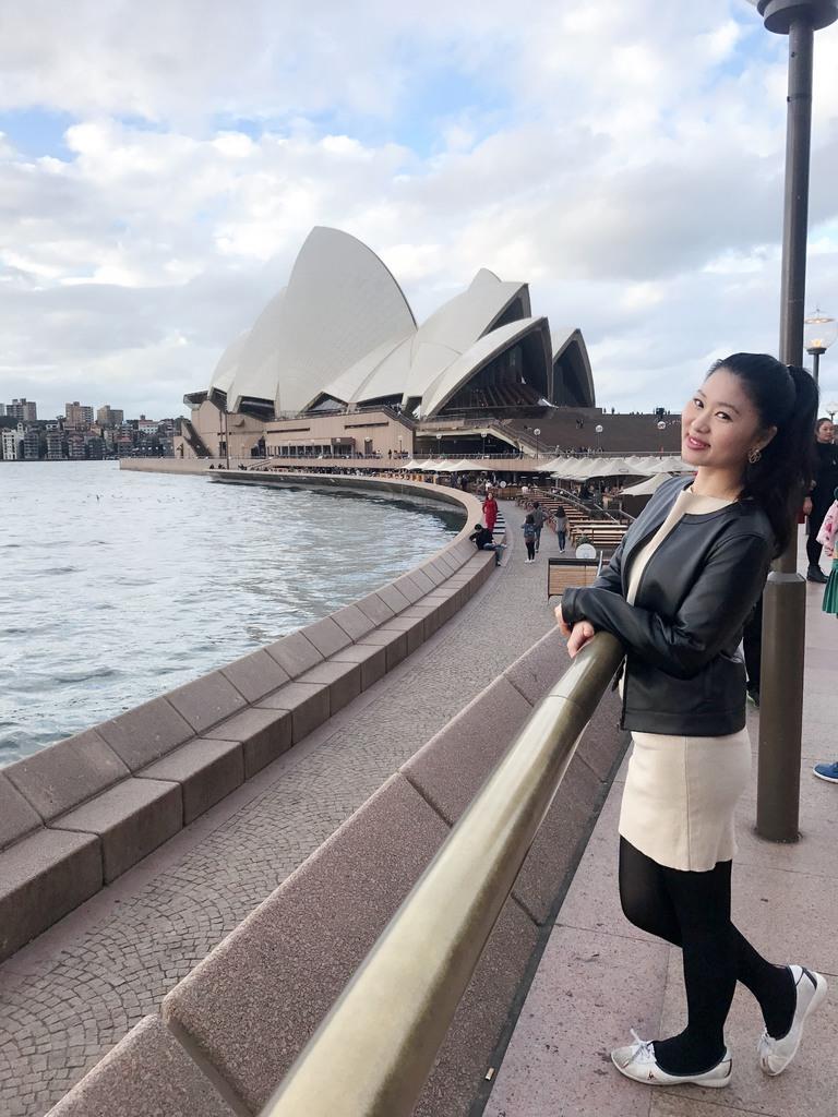 シドニーを散策する長濱さん