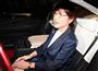 防衛省を後にする稲田朋美防衛相＝２７日午後、東京・防衛省（川口良介撮影）