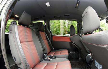 広いヘッドクリアランスを確保している