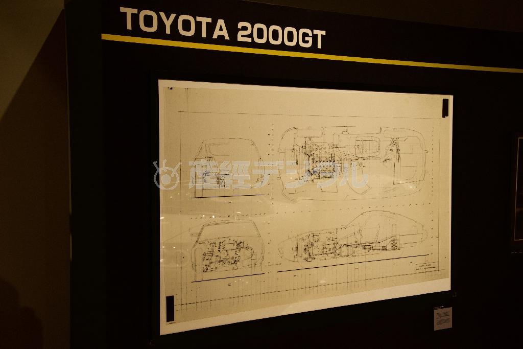設計図。トヨタ博物館２０００ＧＴ特別展