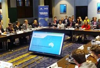 TPP首席交渉官会合の全体会合=28日、シドニー(共同) TPP首席交渉官会合の全体会合=28日、シドニー(共同)