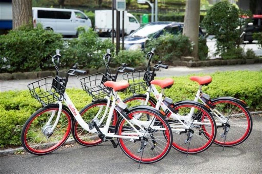 ２４インチ、３段変速ギア付きのシティサイクル型の自転車