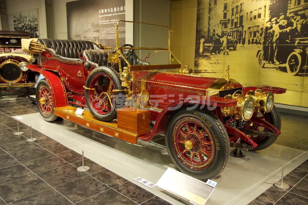 ロールスロイス・４０／５０ＨＰシルバーゴースト（１９１０年・英）。トヨタ博物館