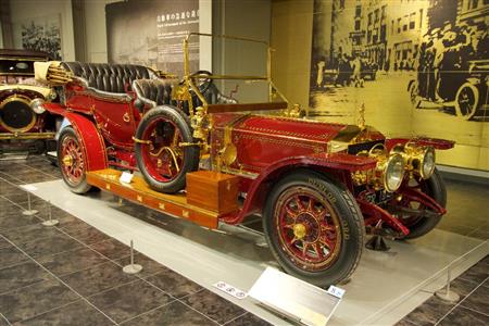 ロールスロイス・４０／５０ＨＰシルバーゴースト（１９１０年・英）。トヨタ博物館