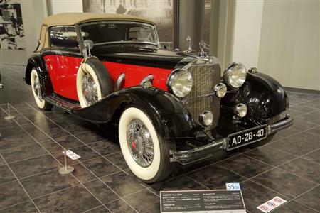 メルセデスベンツ・５００Ｋ（１９３５年・独）。トヨタ博物館