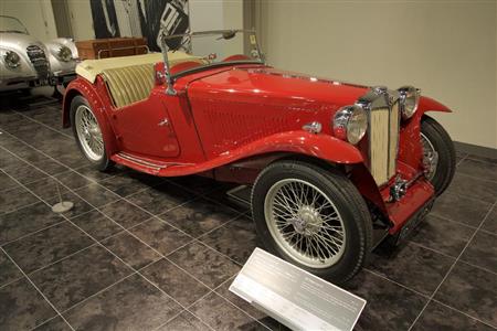 ＭＧ・ミジェットタイプＴＣ（１９４７年・英）。トヨタ博物館
