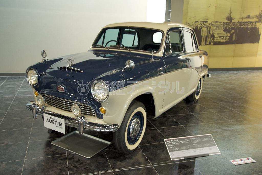 英オースチン社との技術提携で生産された日産・オースチンＡ５０型（１９５９年・日）。トヨタ博物館