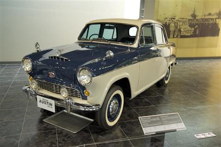 英オースチン社との技術提携で生産された日産・オースチンＡ５０型（１９５９年・日）。トヨタ博物館