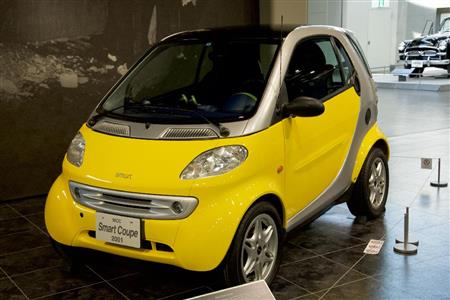 次世代のシティーコミューターとして開発されたＭＣＣ・スマートクーペ（２００１年・独）。トヨタ博物館