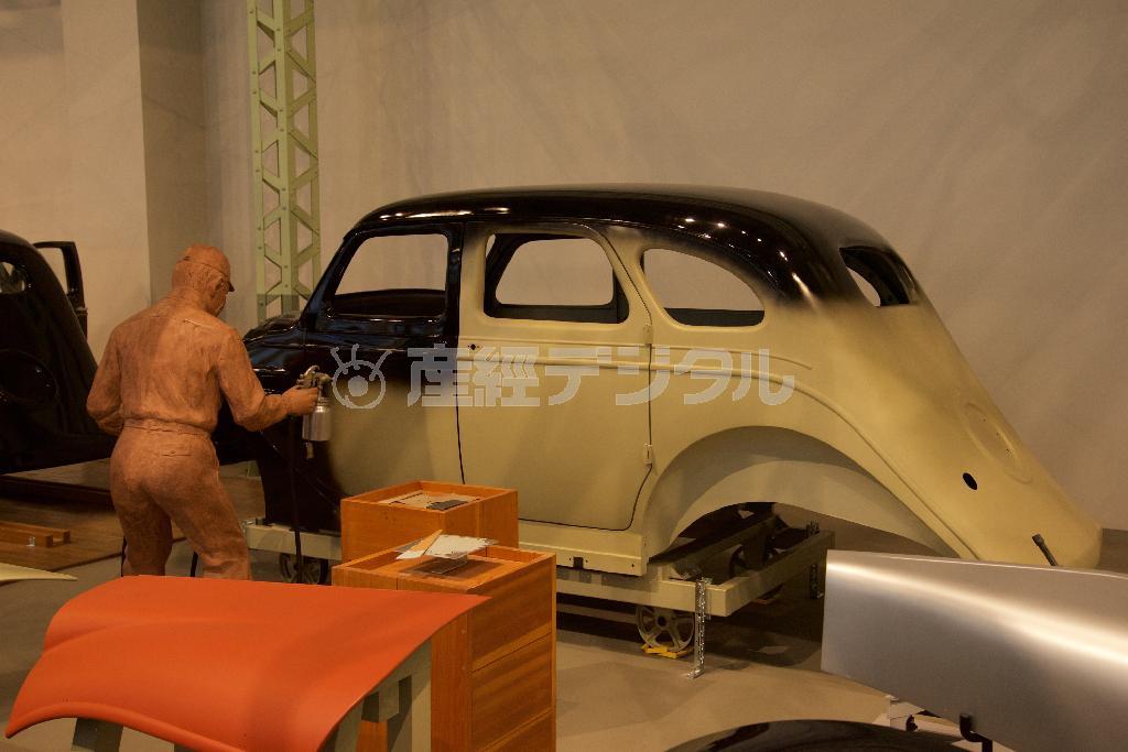 同じく塗装工程。トヨタ産業技術記念館