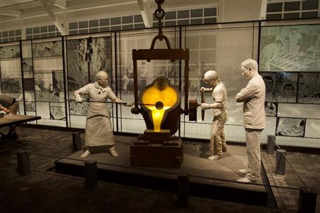 自動車用鋼材を研究するための材料試験室。当時の帝大並みの最先端研究機器が備えられた。トヨタ産業技術記念館