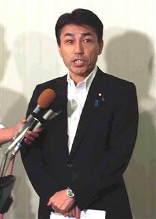 民進党の黒岩宇洋氏（昨年９月）