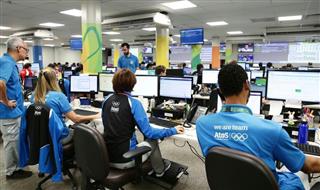 リオ大会のテクノロジー・オペレーション・センター＝２０１６年８月（アトス提供）