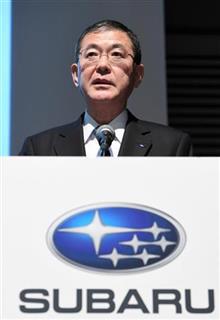 スバルの吉永泰之社長（寺河内美奈撮影）