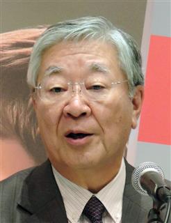 日立製作所の中西宏明会長＝２０１５年１０月２９日、東京都千代田区（黄金崎元撮影）