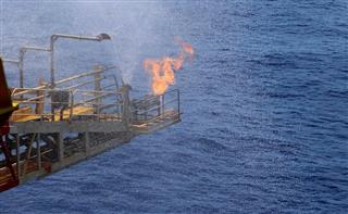 中国が南海で実施した天然ガスの産出試験（中国新聞社）