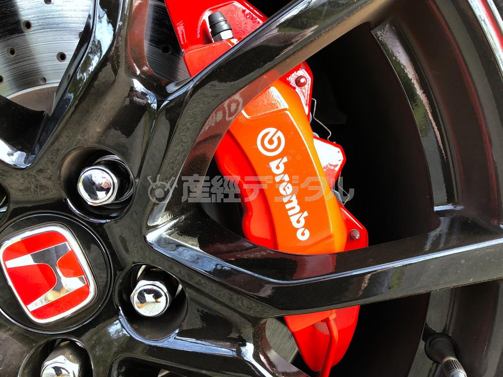 ブレンボのキャリパー。ホンダ・シビックＴＹＰＥＲ